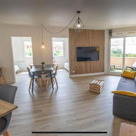 *T3*Toulouse Purpan+Parking+Piscine Apartment Luaran gambar